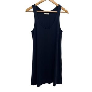 AYR Navy Blue Pima Cotton Tank Dress Size XS oversized fit